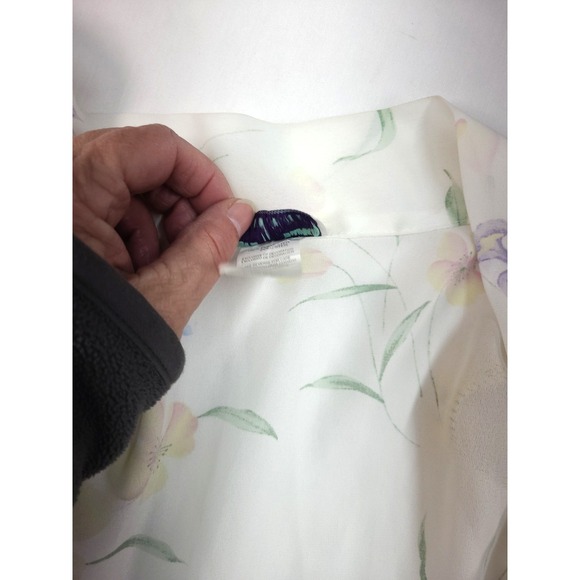 Delta burke collection Vintage Nightgown robe set Vintage Floral Boudoir Wear 2X - Picture 11 of 14